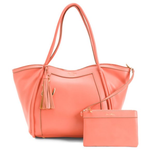 New SAM EDELMAN Large Tote With Detachable Pouch 394NM - Picture 1 of 4